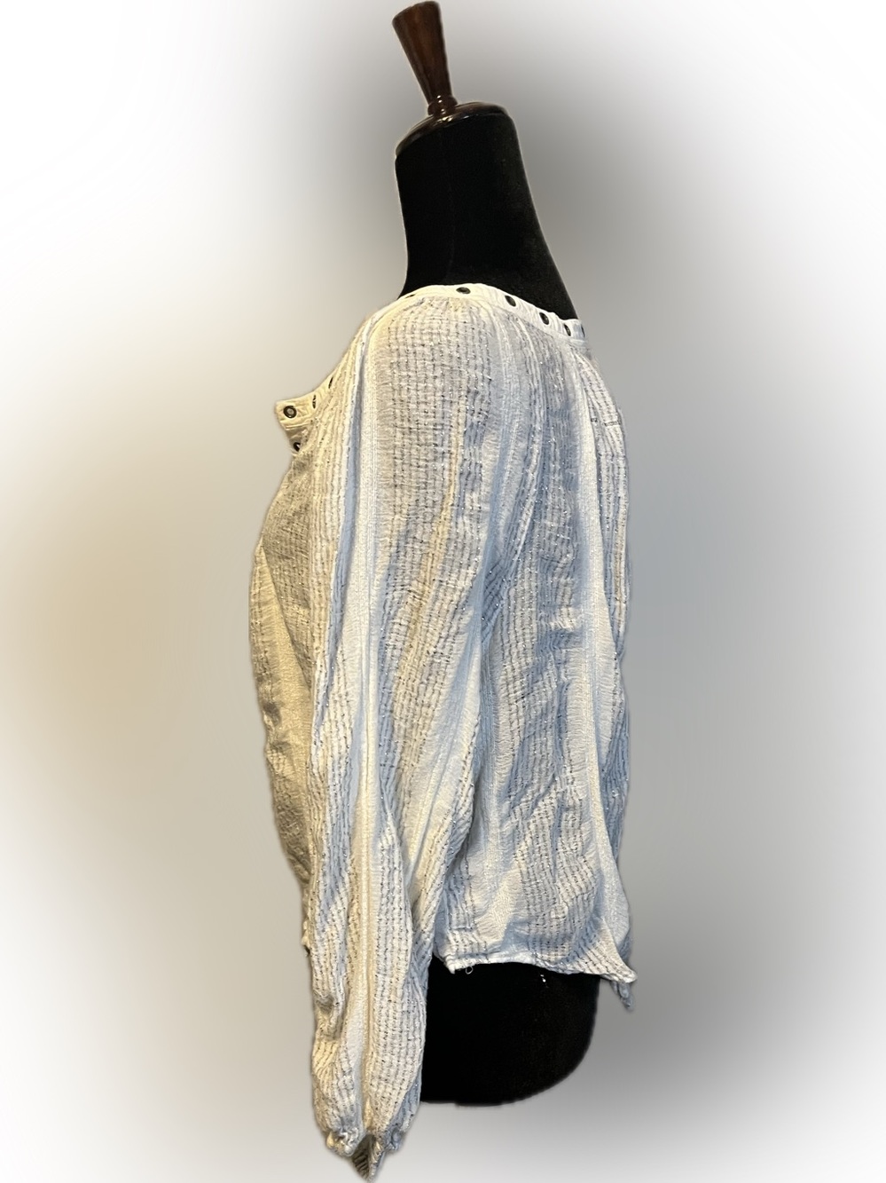 Free People Against All Odds Gauzy Boho Blouse size XS - Picture 6 of 13